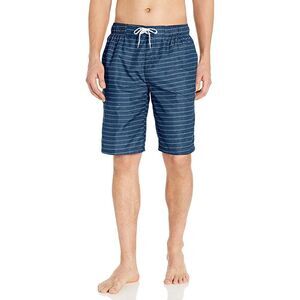 Kanu Surf Men's size medium Flex Swim Trunks blue striped